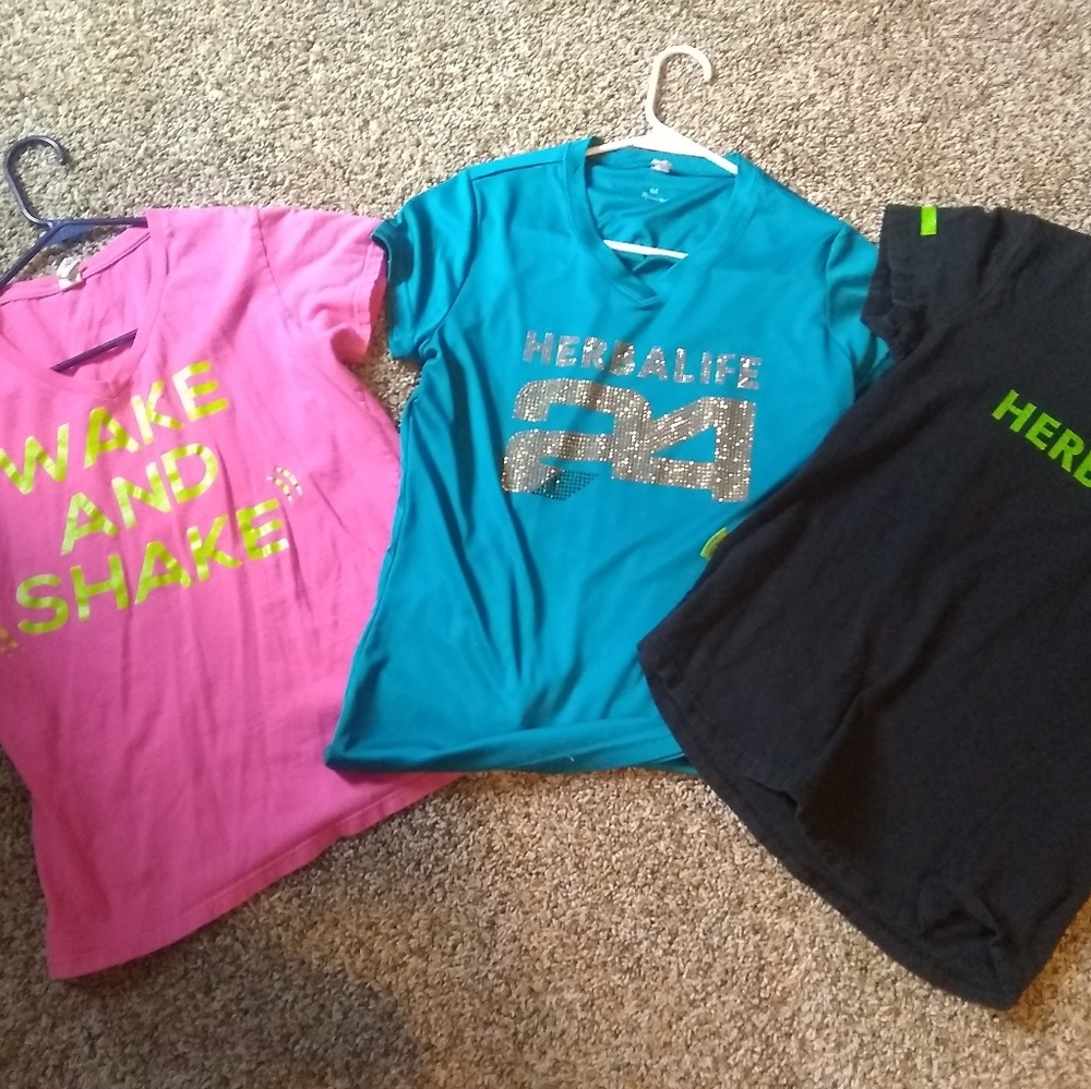 Lot of 3 Herbalife shirts